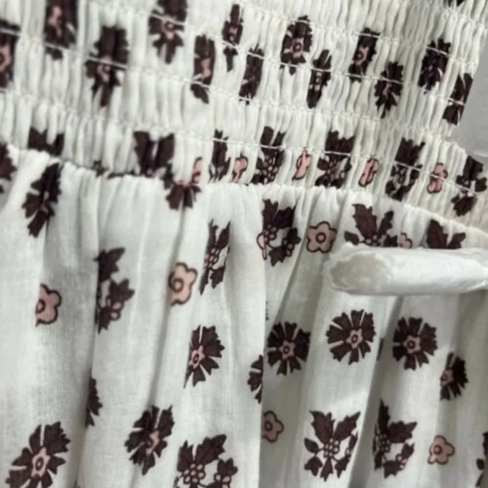 Cleobella White and Brown Midi Dress - Picture 9 of 14